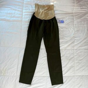 Motherhood Maternity Skinny Pants (work place) in Olive Green